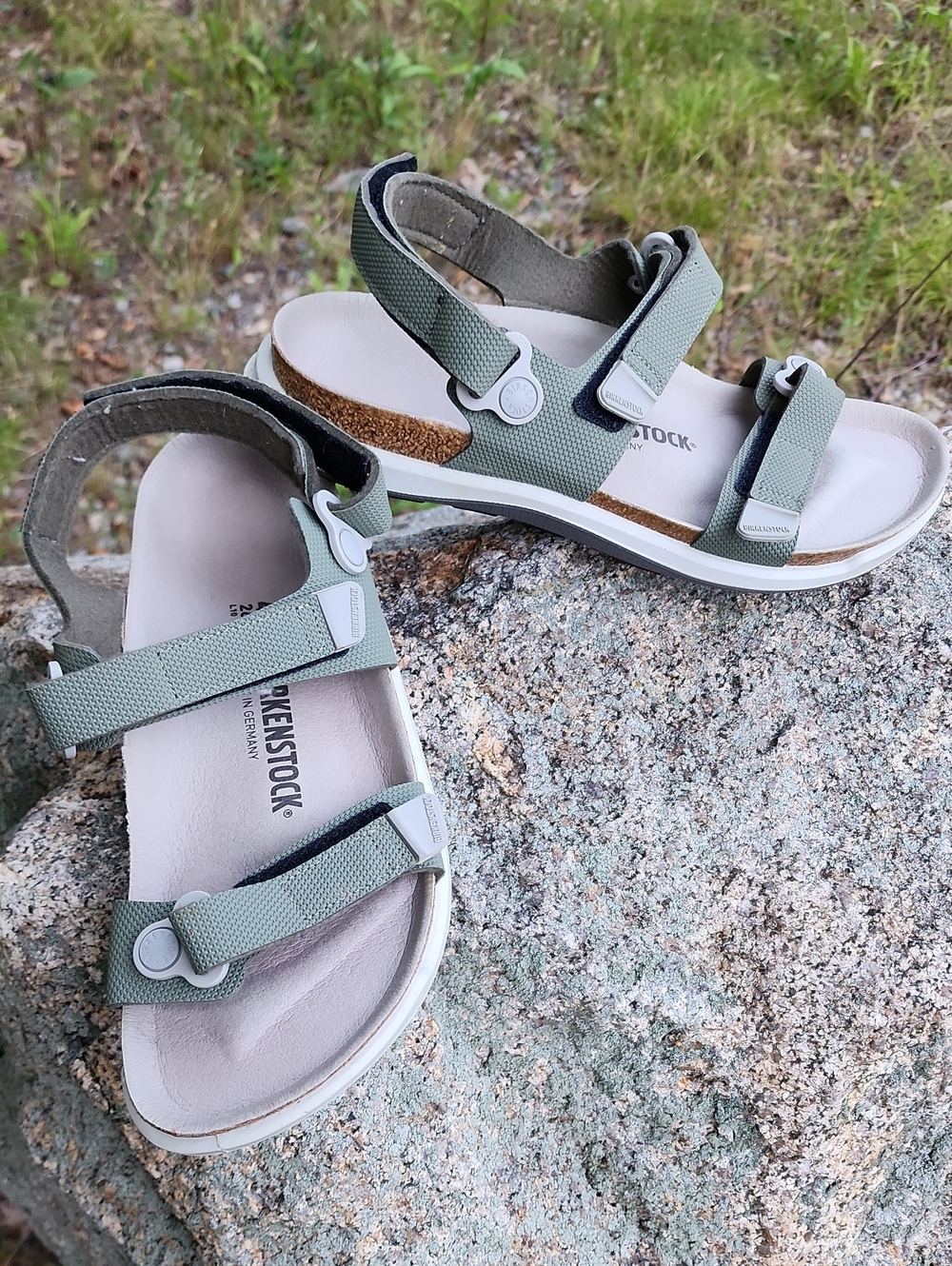 Birkenstock Kalahari Adjustable Slide Sandals Birko Flor Size 10 Narrow